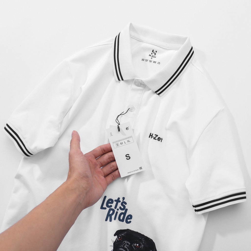 Áo Polo Nam Let's Ride Cổ Bẻ H-Zet - Vải Polo Cá Sấu Cao Cấp