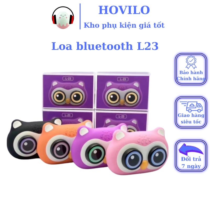 Loa bluetooth mini L23 SATOPA Loa không dây nghe nhạc bluetooth hỗ trợ thẻ nhớ USB jack AV 3.5 đèn led theo điệu nhạc