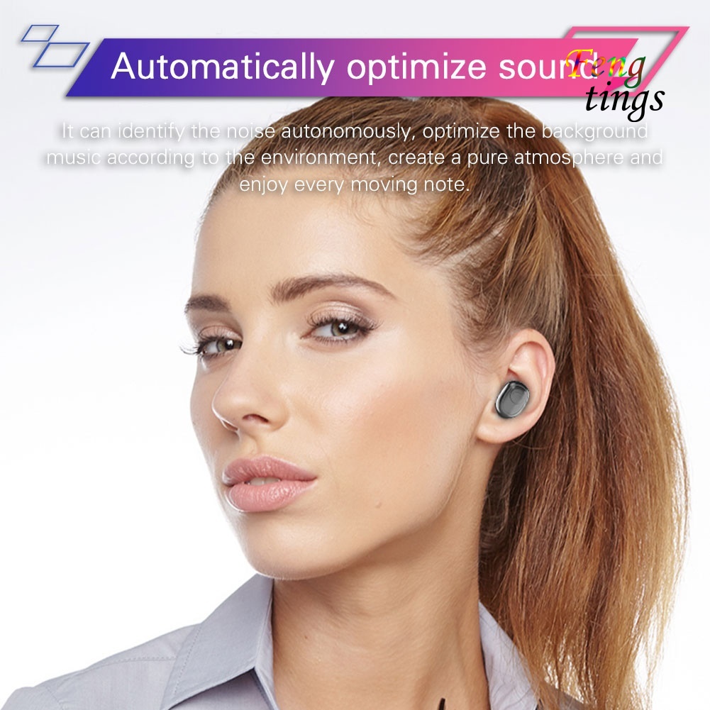 【FT】G6S Wireless Bluetooth 5.0 In-Ear Earphone Stereo Headphone with Charge Box