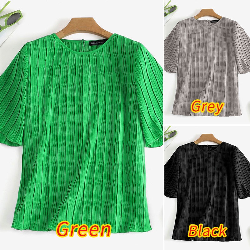 Zanzea Áo Thun Nữ Tay Lửng Phong Cách Đường Phố Thời Trang Size 3XL-5XL