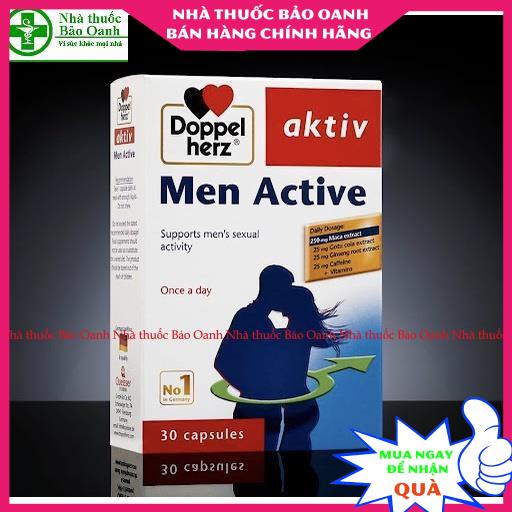 Men Active hỗ trợ Tăng cường sinh lý nam - Nhập khẩu Doppelherz Aktiv từ Đức, bổ thận tráng dương Hộp 30 viên