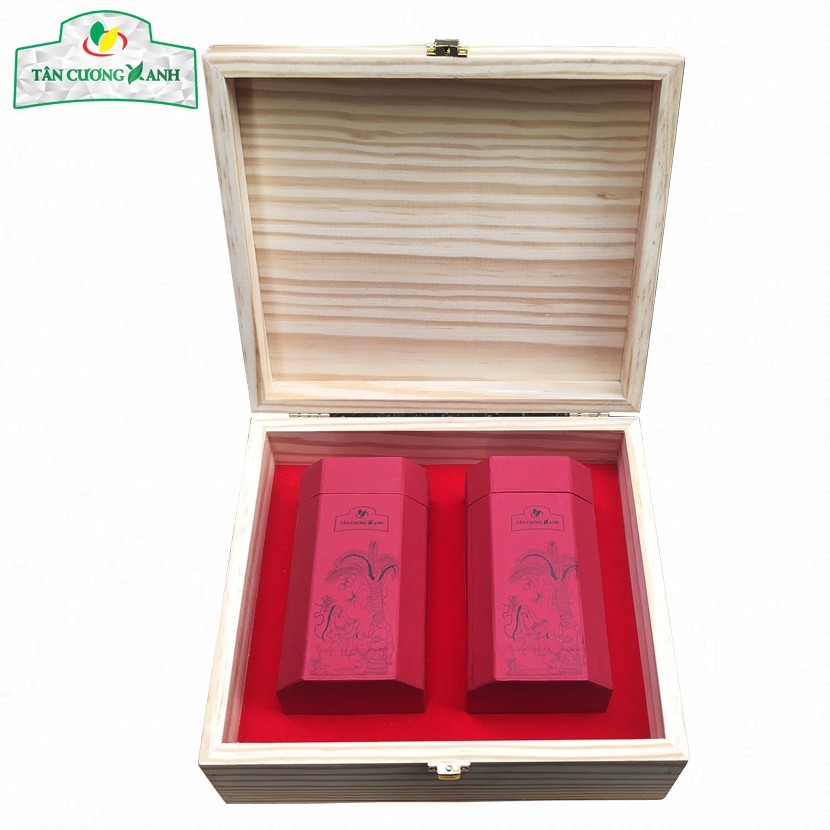 Hộp Trà Tân Cương Gỗ Thông 200gr / 300gr TÂN CƯƠNG XANH