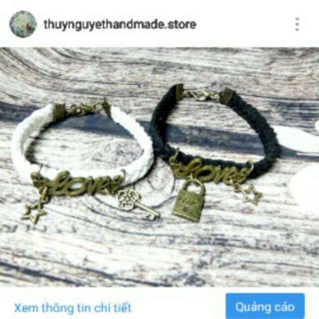 Vòng tay đôi love giá sỉ