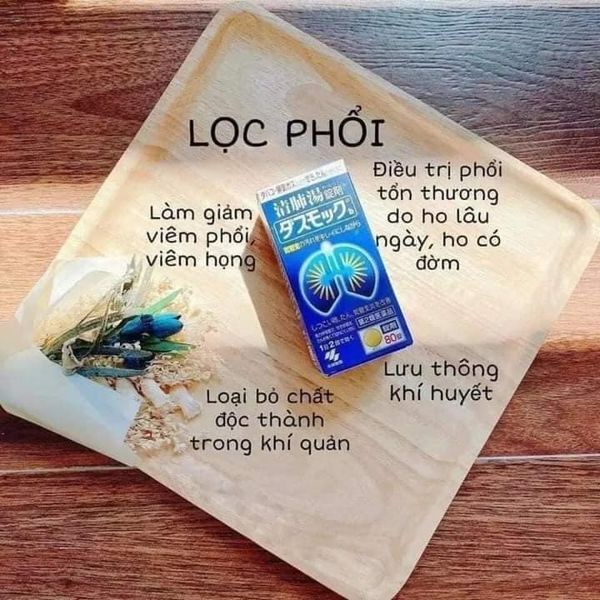 Bổ Phổi Kobayashi Dasmock Hộp 80V Nhật Bản