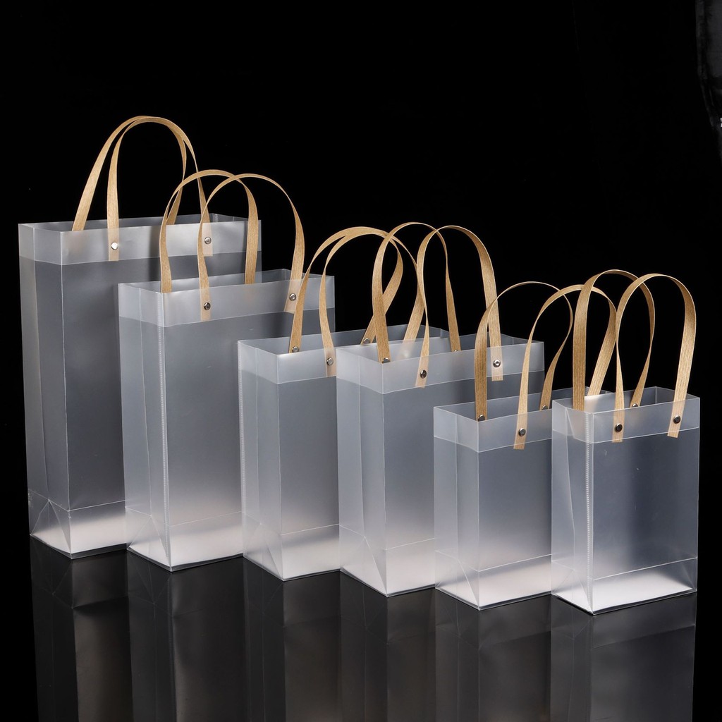 Túi đựng quà kiểu trong suốt mờ ảo chất liệu nhựa mềm, túi quà sinh nhật, chúc mừng độc đáo | BigBuy360 - bigbuy360.vn