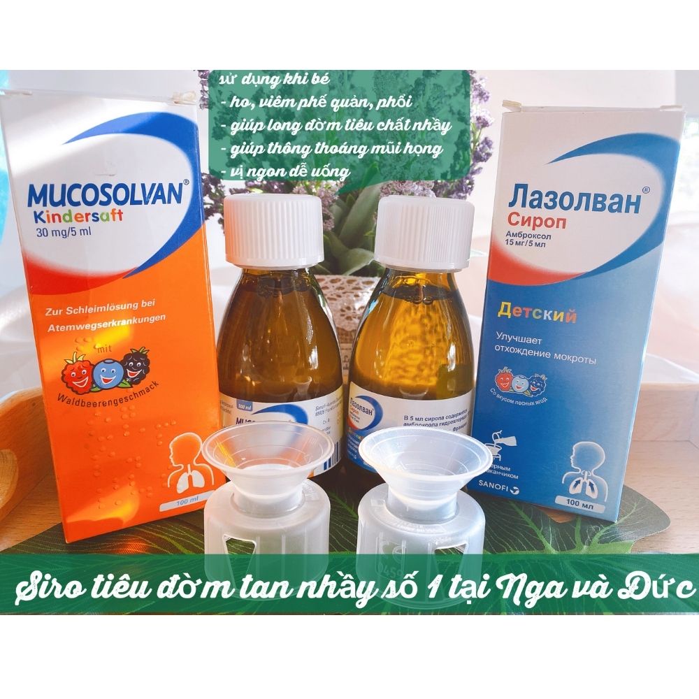 Siro chiết xuất thảo dược Mucosolvan 100ml Đức