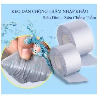 Băng Keo cường lực Siêu Dính Đa Năng, Keo dán chống thấm,chống nhiệt đa năng cho tường, trần nhà, ống nước, bể nước..5cm