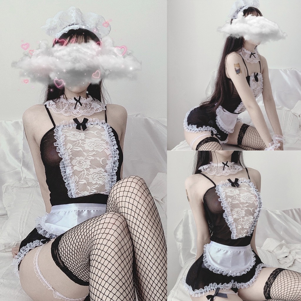 Váy ngủ Cosplay cô giúp việc FREE SHIP quyến rũ