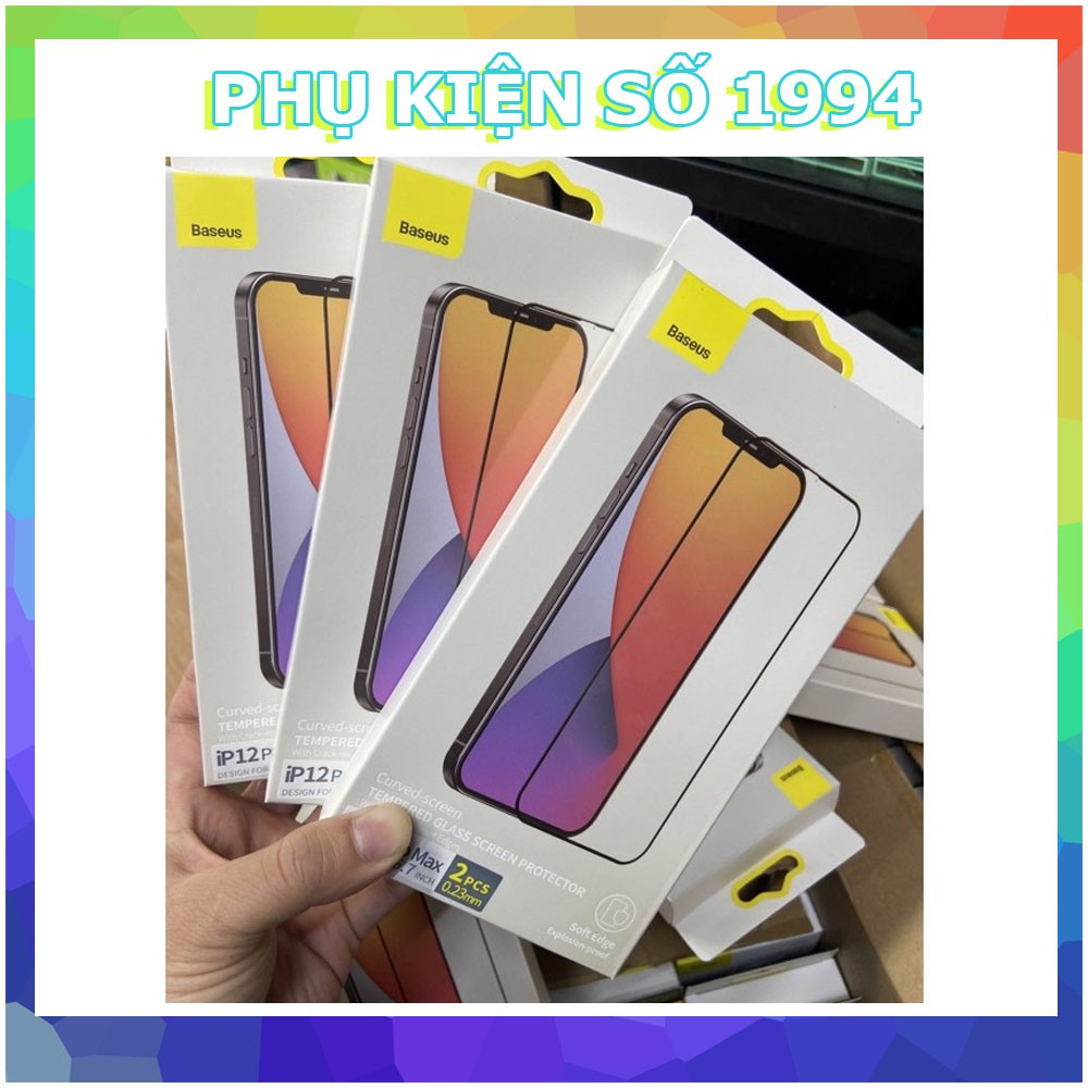 Kính cường lực full viền chỉ baseus cho iPhone 12mini/12/12pro /12ProMax/13/13pro/