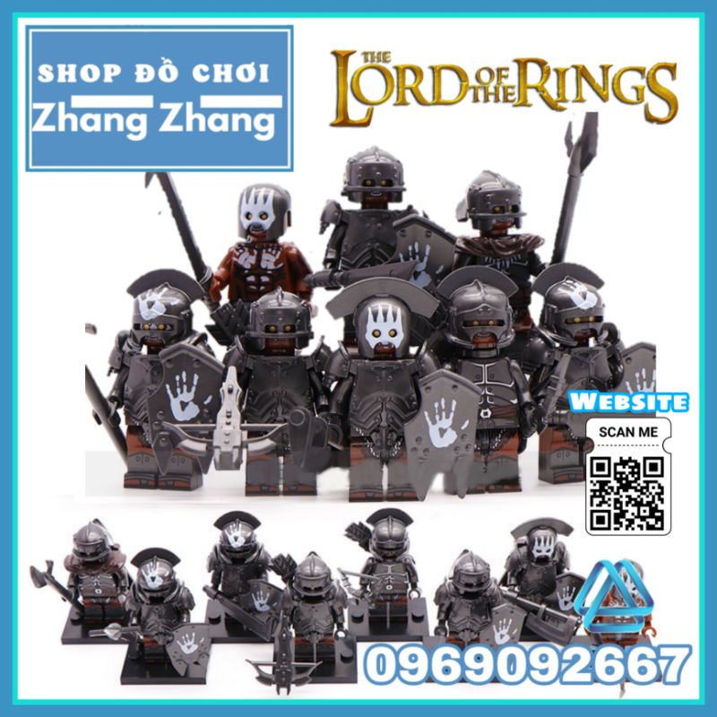Đồ chơi Xếp hình binh đoàn Orc - The lord of the ring Chúa tể những chiếc nhẫn Minifigures Kruit KT1033