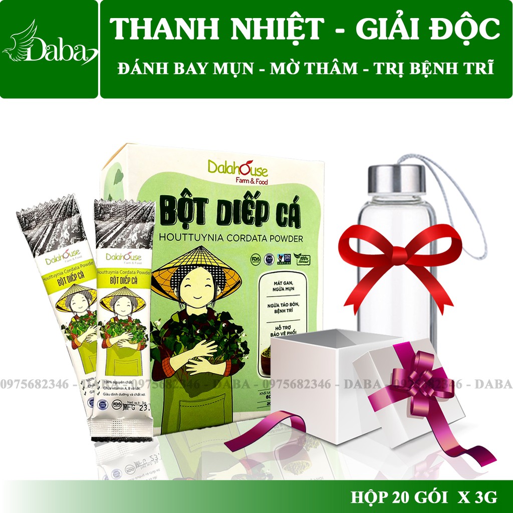 Bột Diếp Cá Nguyên Chất Sấy Lạnh Nguyên chất thanh nhiệt giải độc