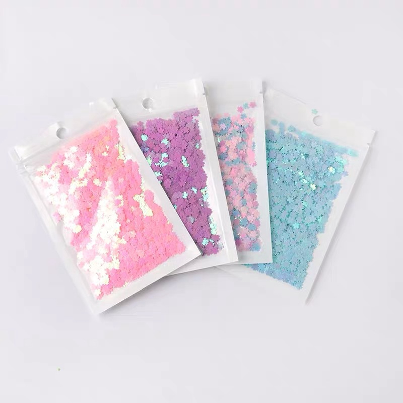 Phụ kiện kim tuyến kiểu hoa anh đào trang trí bắt mắt