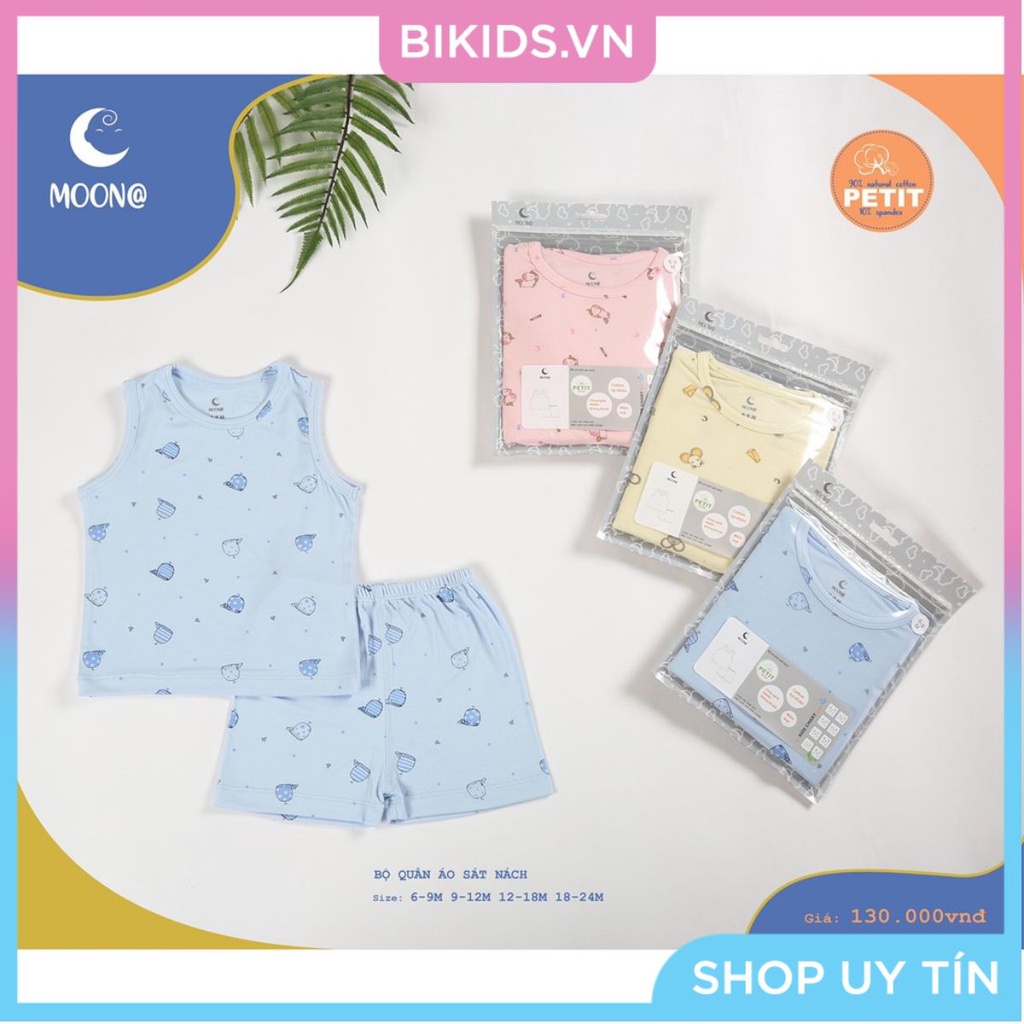 Moona - Bộ quần áo sát nách cho bé 6-24m