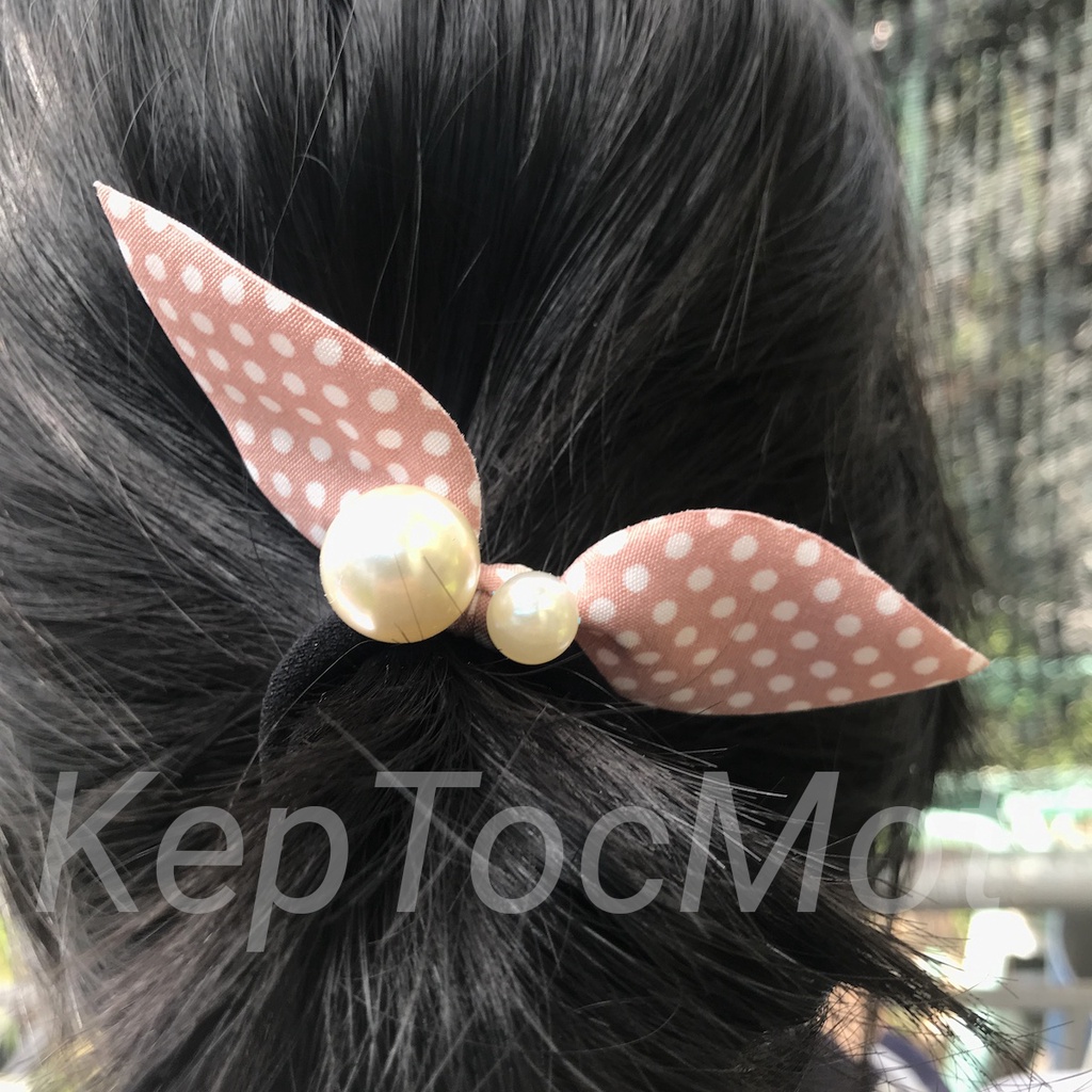 Cột tóc tai thỏ đính ngọc (kt22)