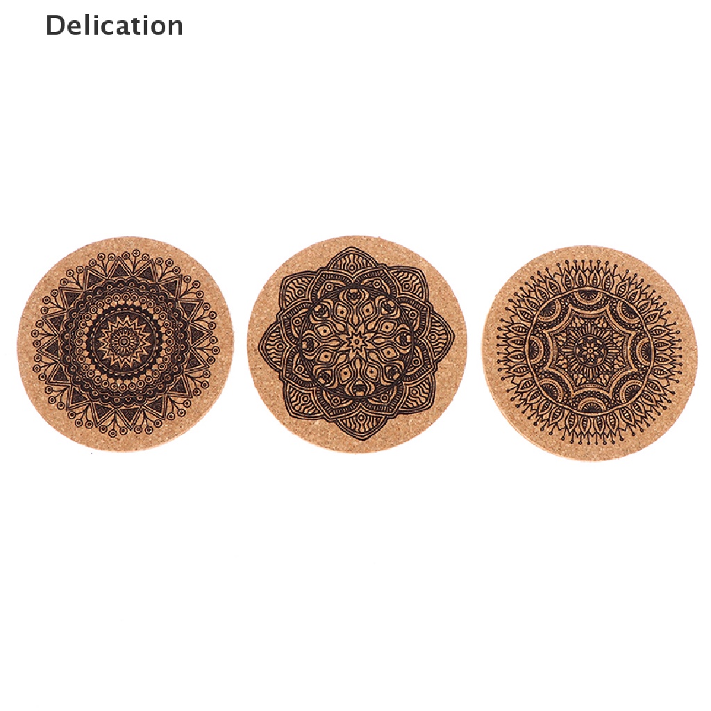 Bộ 12 Bút Kẻ Mắt Kính Hình Tròn Bằng Gỗ Mandala Kèm Tay Cầm