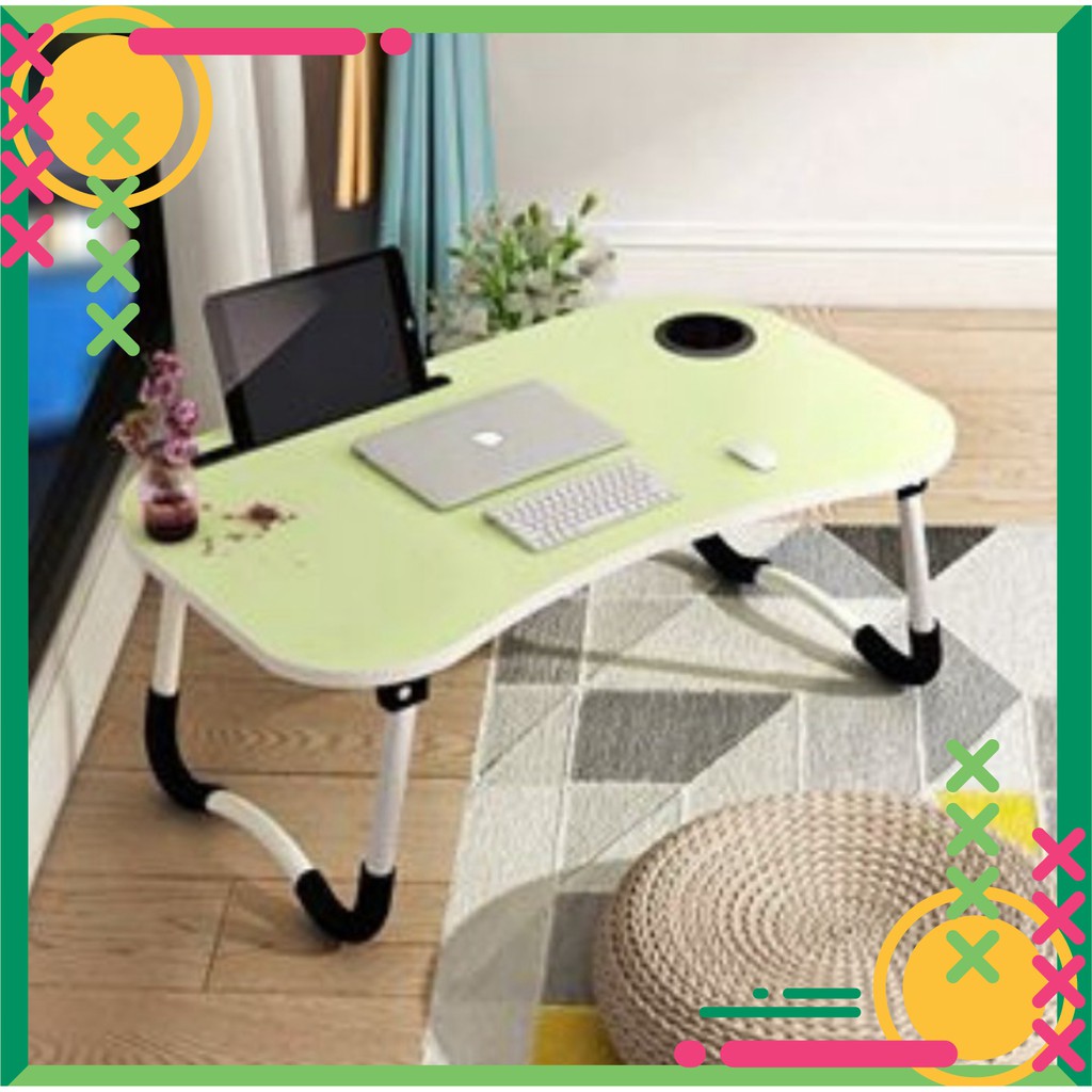 Bàn Laptop Đa Năng Gấp Gọn Có Khe Để Ly Cho Sinh Viên - BLTGGCKL1 | BigBuy360 - bigbuy360.vn