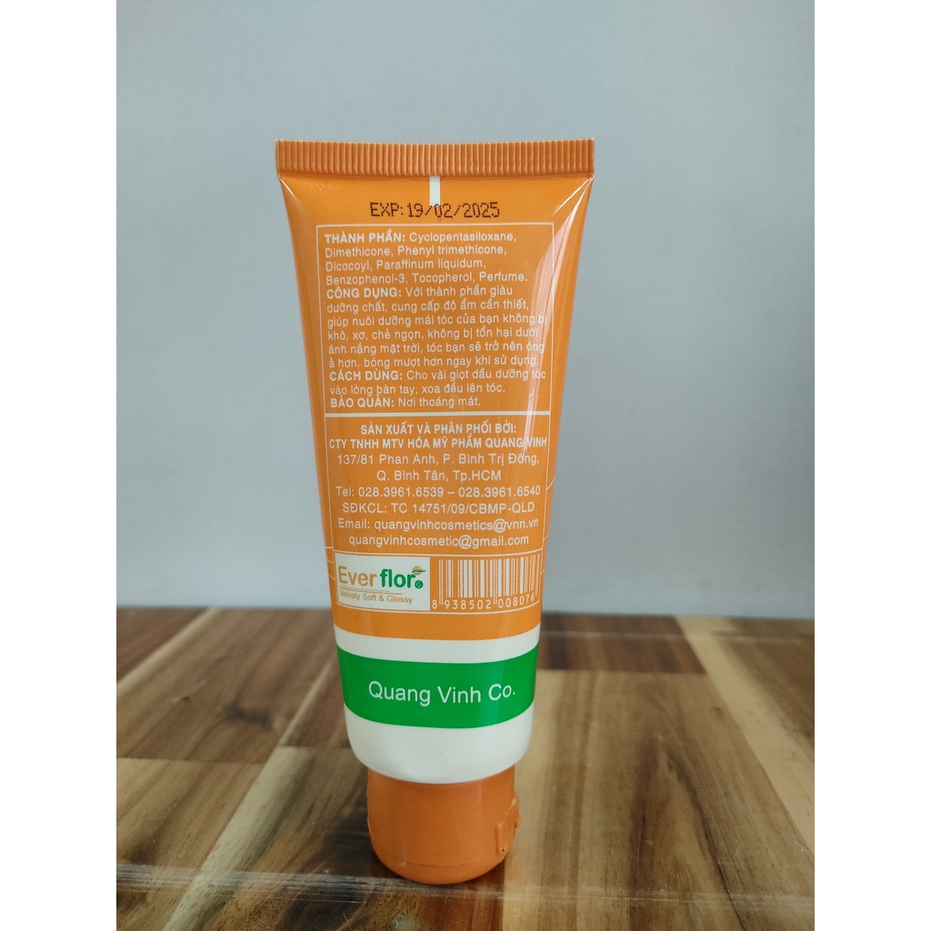 TÍP DẦU BÓNG TÓC EVERFLOR 75ML