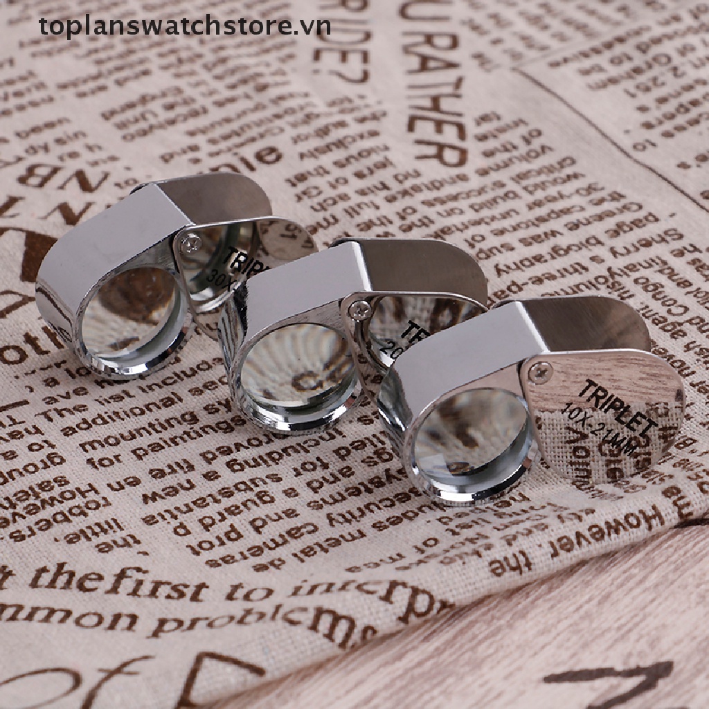 Toplanswatchstore Kính Lúp Phóng Đại Trang Sức Kim Cương Kèm Hộp Đựng