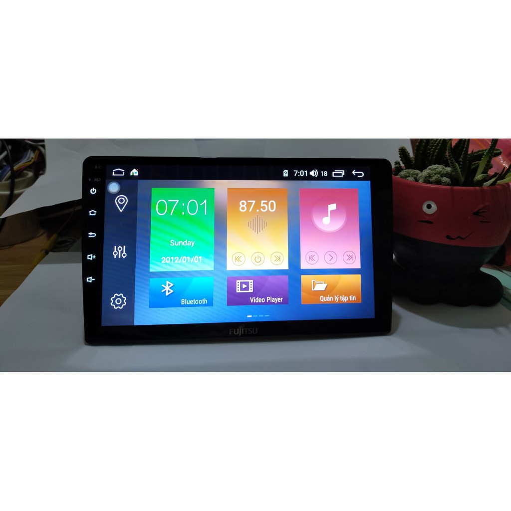 Màn hình lắp sim 4G FUJITSU RAM 3G ROM 32G tích hợp sẵn bản đồ VIETMAP, NAVITEL , BẢO HÀNH UY TÍN 1 ĐỔI 1