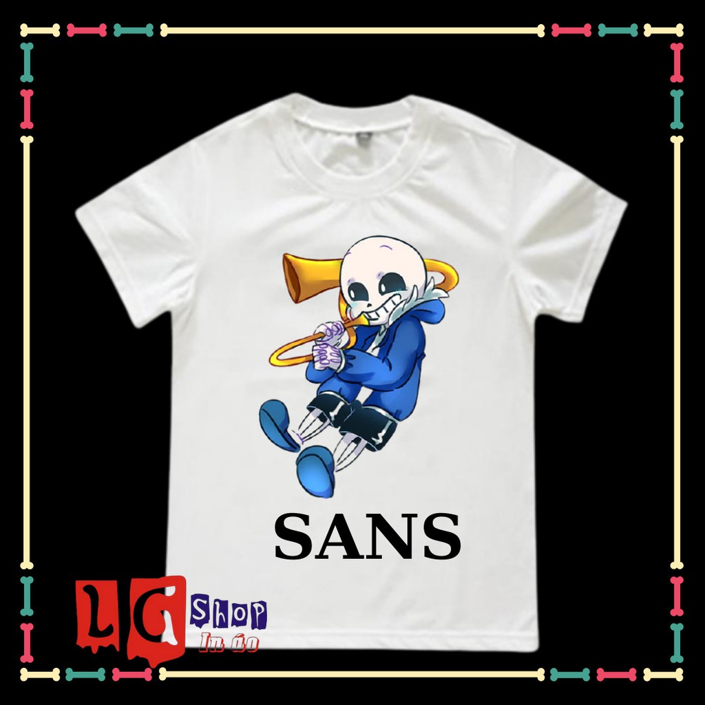 Áo Biệt Đội Gangster- Sans Undertable Cho Bé Trai ( Đủ size áo, từ 10kg đến 90kg)