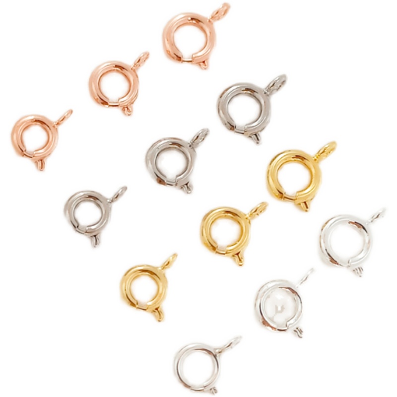 Khóa Cài Nối Đuôi Mạ Vàng Trắng/Vàng Hồng 18K Làm Đồ Thủ Công DIY