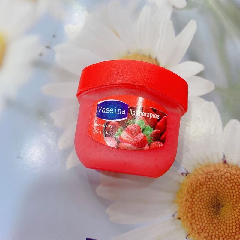 Son Dưỡng Vaseline Chiết Xuất Từ Dâu Tây / Lô Hội Chống Khô Môi Hiệu Quả