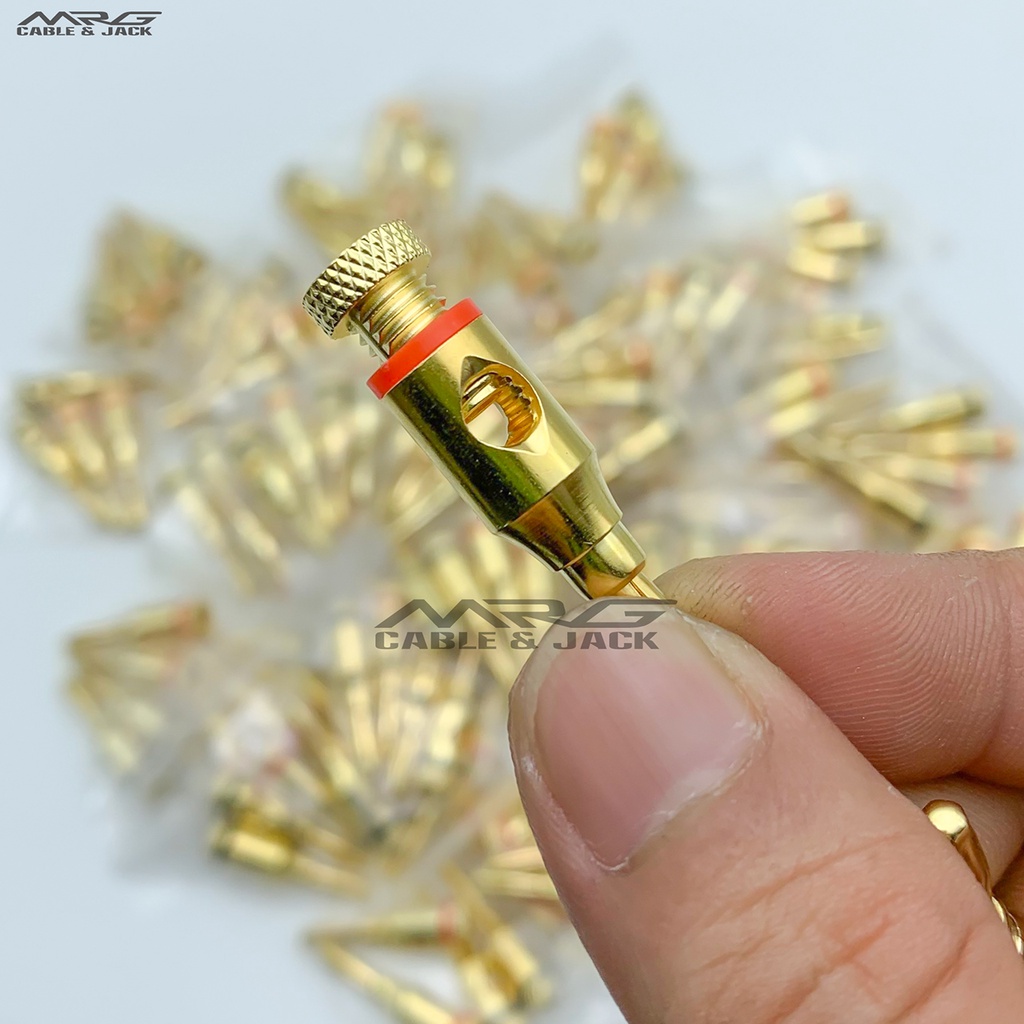 Jack Bắp Chuối Mạ Vàng, giá 1 cặp, dùng cắm loa.