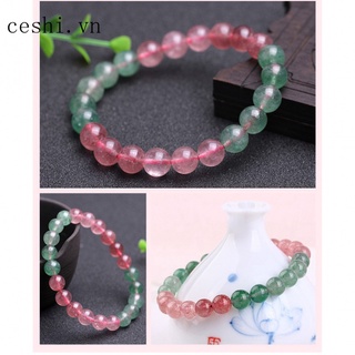Natural strawberry crystal bracelet