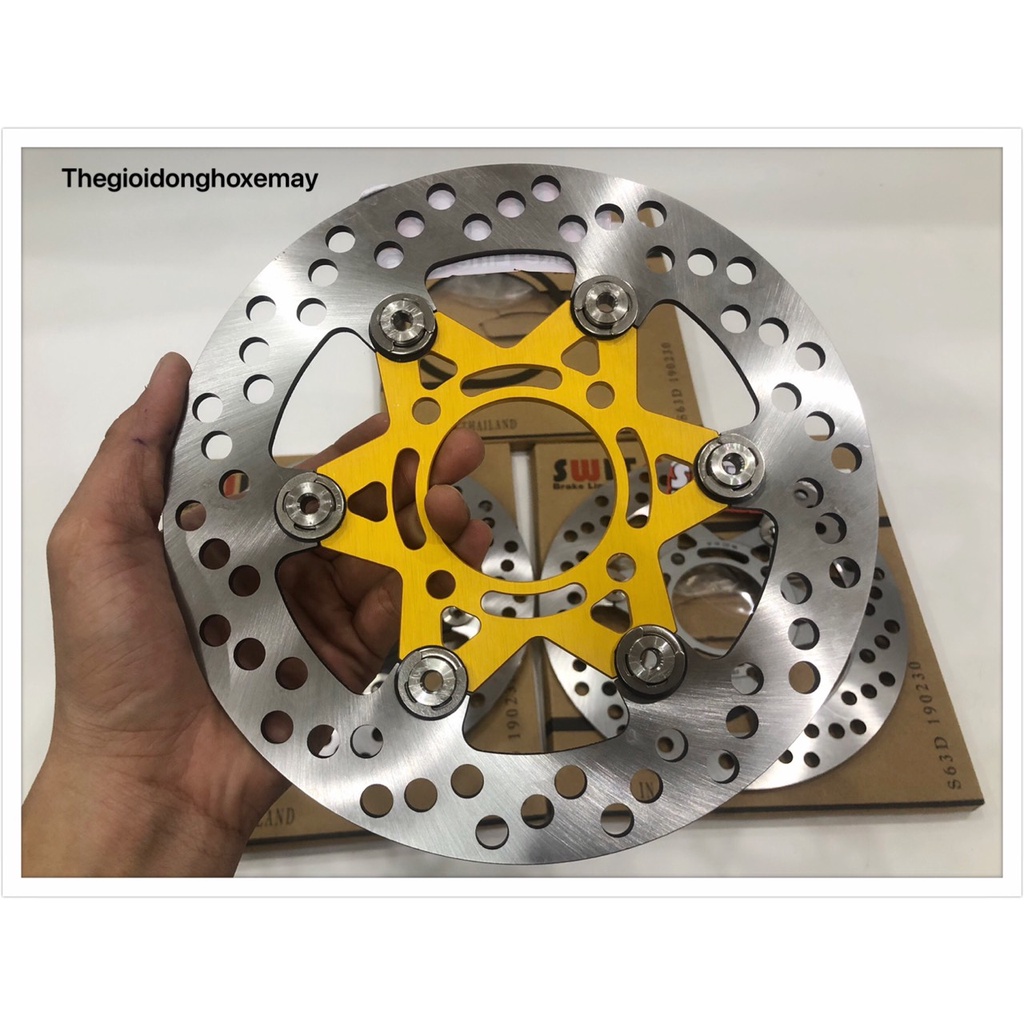 Đĩa Thắng Trước Swits Thái Khoen Inox Size 220mm