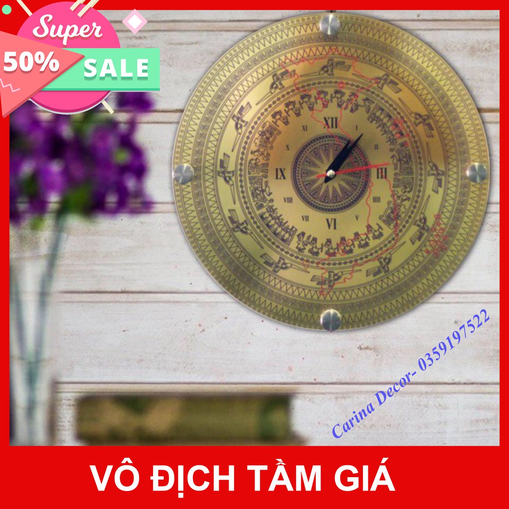 Tranh ghép treo tường- Đồng hồ gỗ handmade treo tường trang trí F09