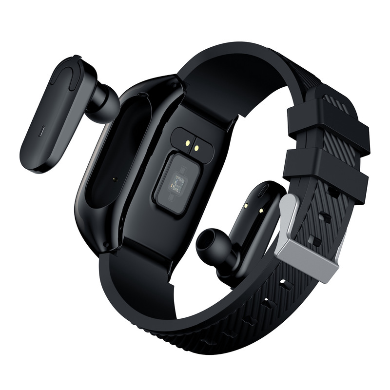 Vòng đeo tay thông minh S300 Tai nghe Bluetooth Tai nghe Bluetooth 5.0 Màn hình màu Màn hình kỹ thuật số Điều khiển màn hình kỹ thuật số Vòng đeo tay thông minh