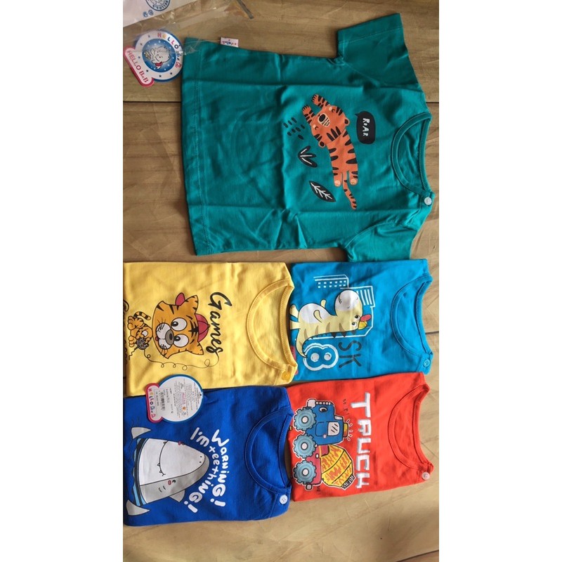 Size bé 6-35kg ÁO NÚT VAI MÀU TN Hello B&B áo cài vai TN | Hellobb - Kiddy and Mommy