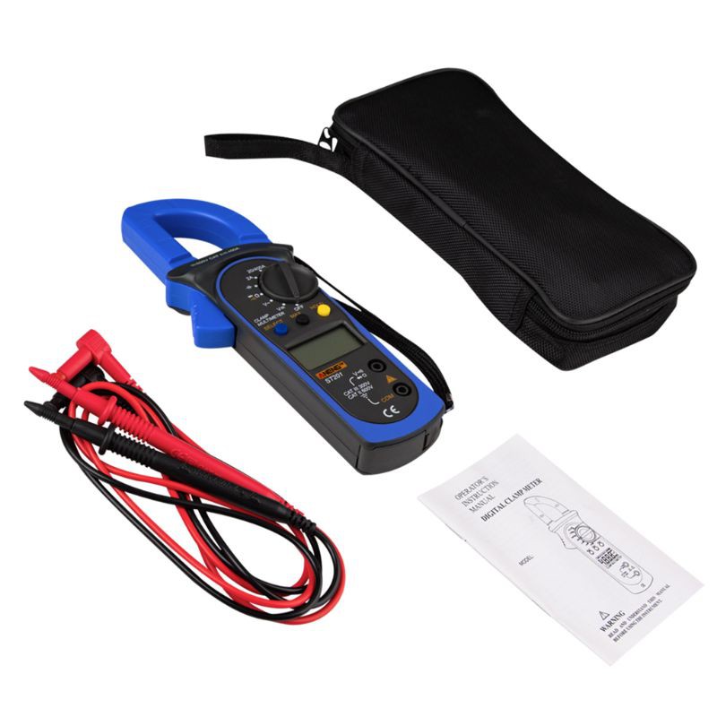 Đồng hồ đo vạn năng kỹ thuật số DC AC ST-201 True RMS LCD đa chức năng chất lượng cao
