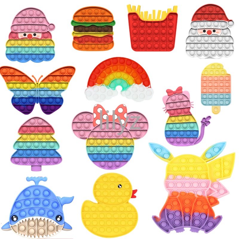 Đồ chơi bóng bóp nhiều màu và phong cách khác nhau giúp giải tỏa căng thẳng