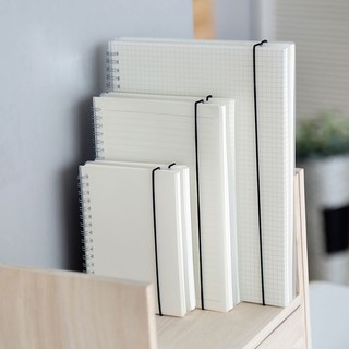 Sổ tay bìa nhựa trắng mờ dạng tập A4, B5, A5, A6 160 trang