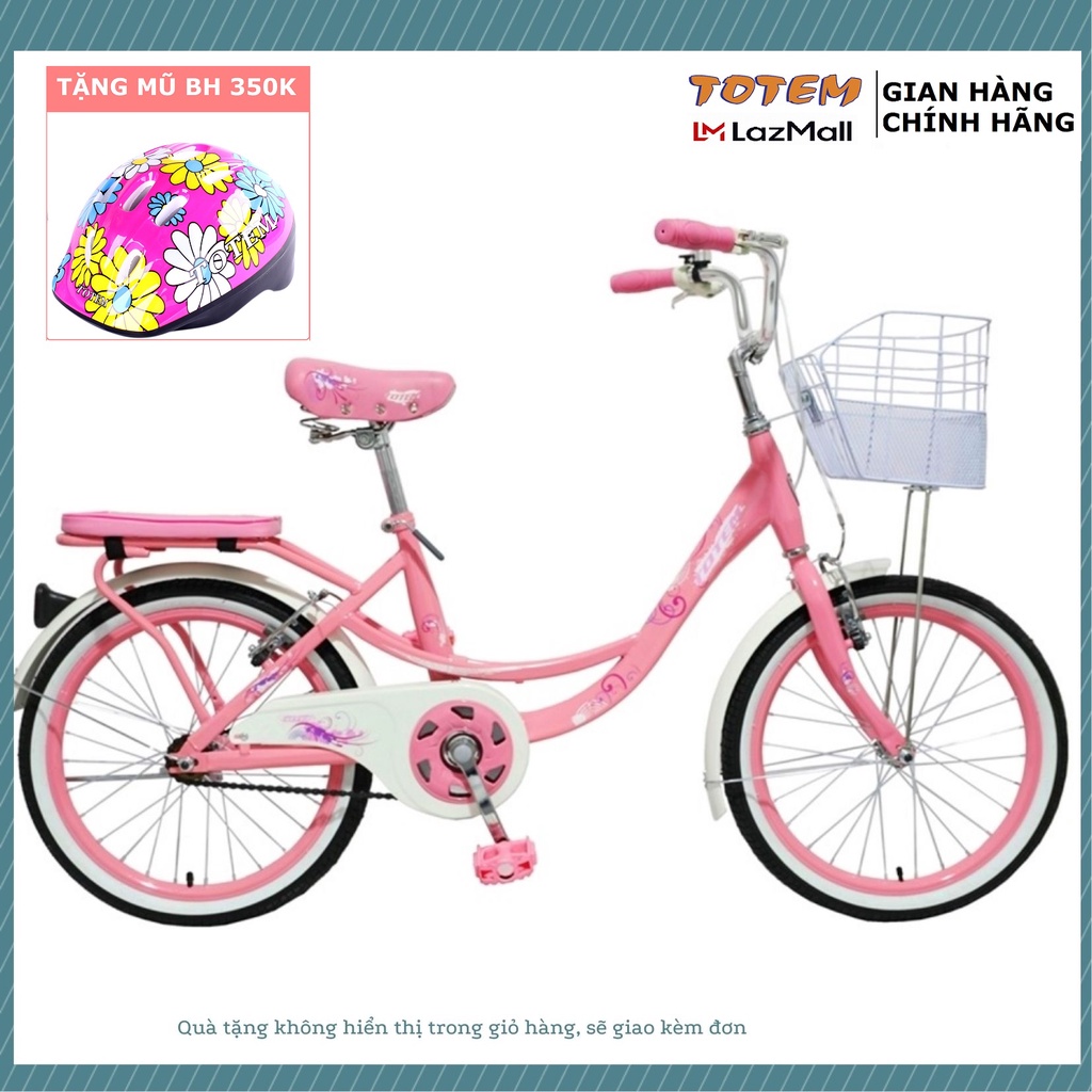 ( Chính Hãng) Xe Đạp Totem Cho Bé Gái 8-12 Tuổi 20 inch