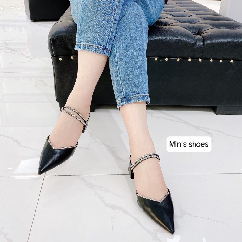 Min's Shoes - Giày Sandal Cao Cấp Quai Đính Đá S328