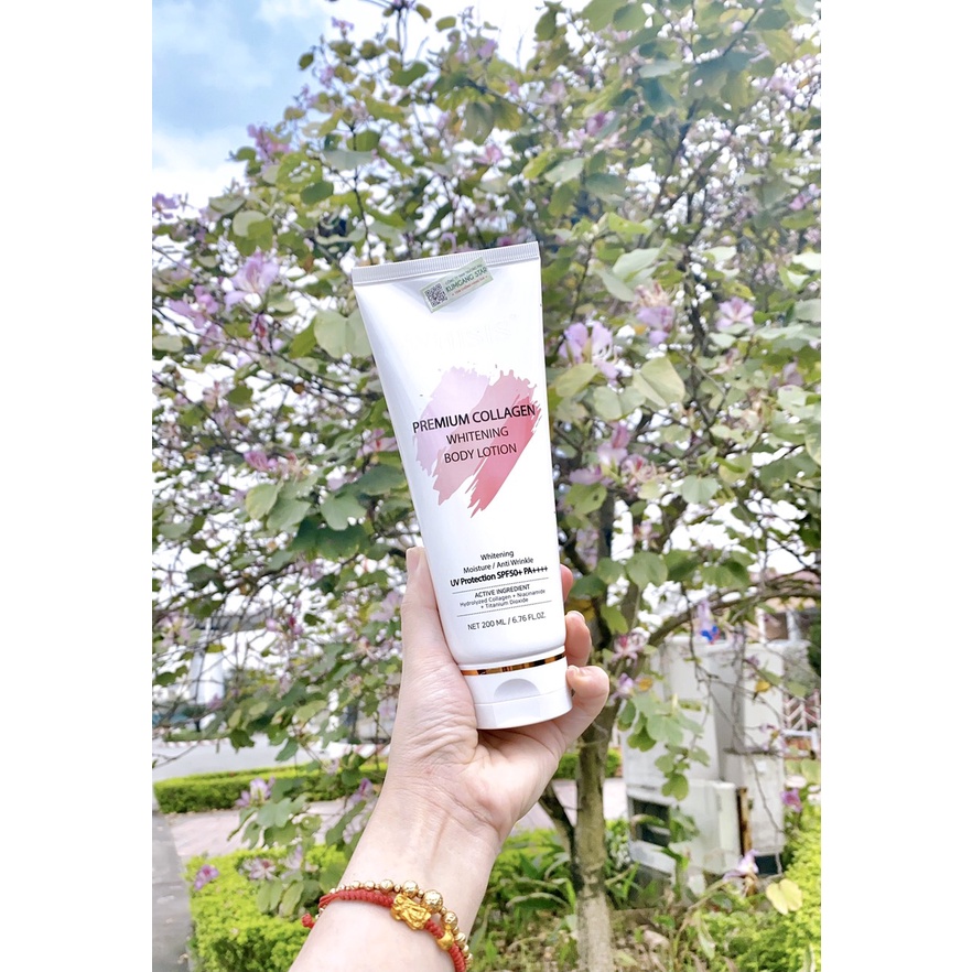Kem Dưỡng Body Whisis Collagen Trắng Da Spf 50+ Pda++++ 200ml