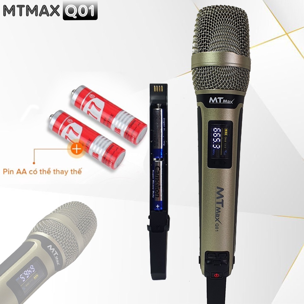Micro đa năng MTMAX Q01 mẫu mới cao cấp, 1 tay micro