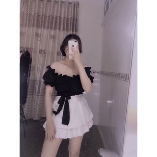ÁO BẸT VAI CỘT EO