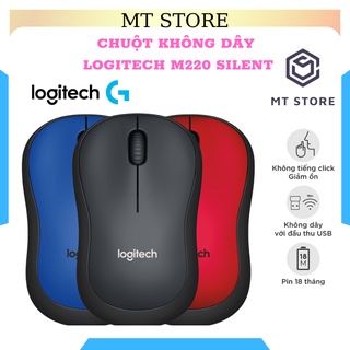 Chuột máy tính laptop không dây Logitech M220 Silent không tiếng ồn - Bảo hành 12 tháng