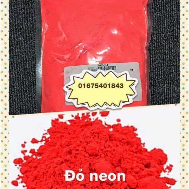 Màu khoáng làm son Đỏ neon (Neon red)