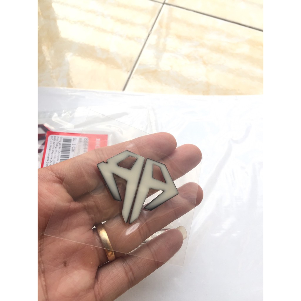 Tem logo air blade 2019 kim cương hàng zin cao cấp màu đỏ - giá cho 1 cái