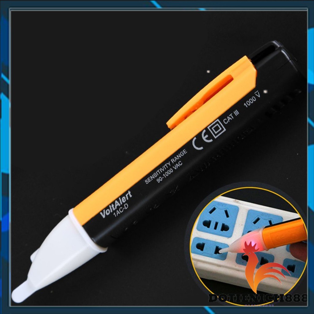 [SALE] Bút thử điện, rò rỉ điện không cần chạm trực tiếp VoltAlert có đèn led dùng pin AAA tiện lợi xác định -giadung888