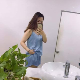 Bộ Ngủ 2 dây lụa mát lịm