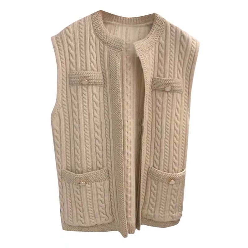 Áo khoác len mỏng Beige Gile