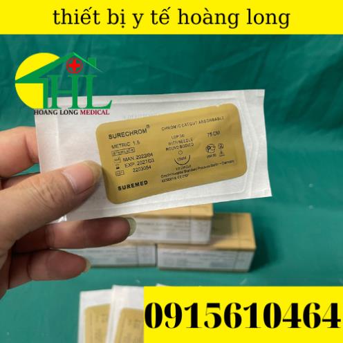 Chỉ catgut size  từ số 1 đến số 6  hộp 12 sợi