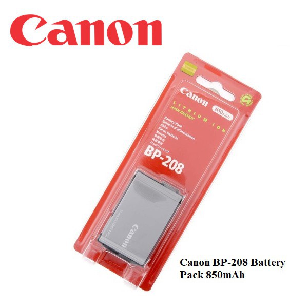 [ CHÍNH HÃNG] Pin máy ảnh Canon BP-208 ( vỏ hộp hơi xấu nhưng pin là tốt )