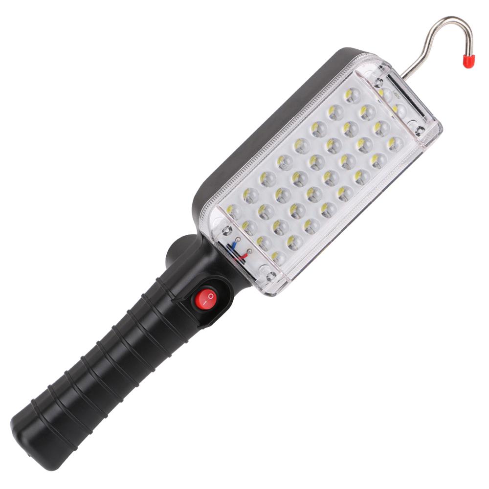 Đèn pha LED 34 bóng có nam châm với cổng sạc USB