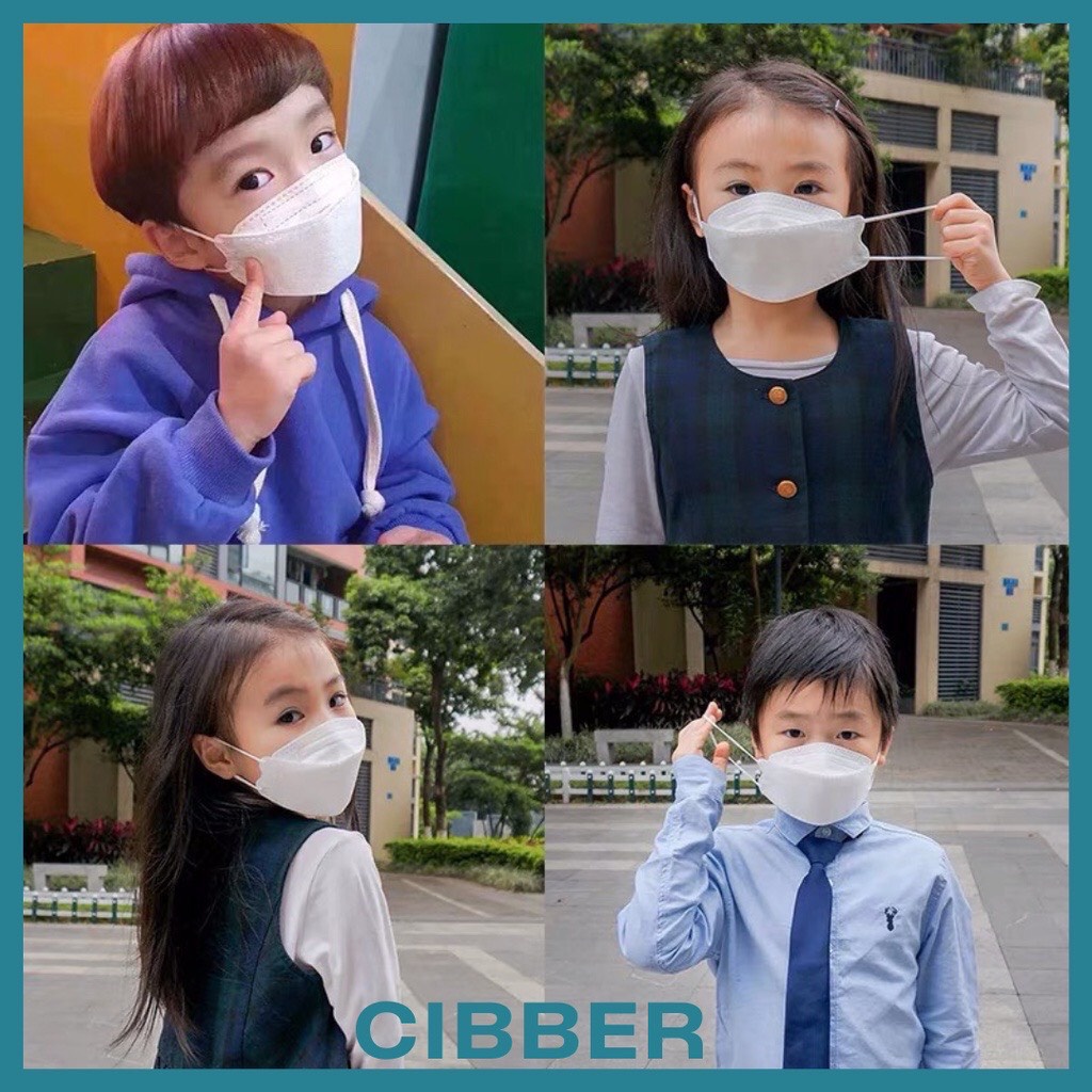 Khẩu Trang 4D Cho Bé KF94 - Bảo về sức khỏe Kháng Khuẩn, Chống Bụi Mịn PM 2.5